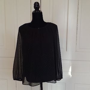 Point sur J. Crew sheer blouse